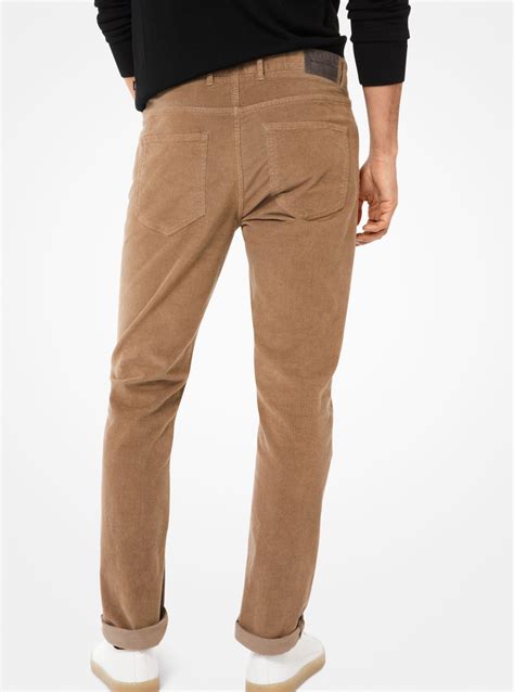 michael kors men corduroy pants|Michael Kors side pocket pants.